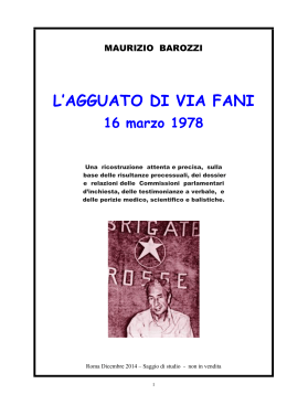 L`AGGUATO DI VIA FANI - Archivio Guerra Politica