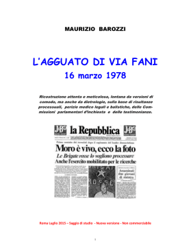 L`AGGUATO DI VIA FANI - Archivio Guerra Politica