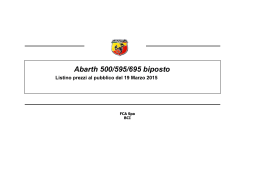 Abarth 500/595/695 biposto