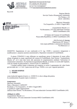 Dipartimento di Ancona-Servizio Acque
