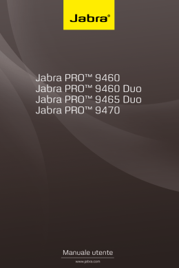 Jabra PRO&trade; 9460 Jabra PRO&trade; 9460 Duo Jabra PRO&trade; 9465 Duo