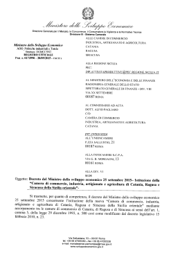 Decreto - Unioncamere