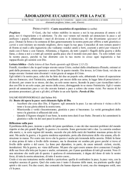 Adorazione eucaristica 7 settembre 2013