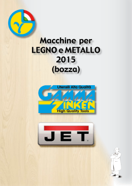 Macchine per LEGNO e METALLO 2015 (bozza)