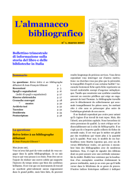 Marzo 2007 - Centri di Ricerca