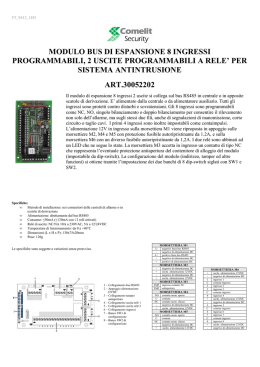 modulo bus di espansione 8 ingressi programmabili, 2