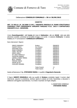 delibera n 50 del 30 09 2015