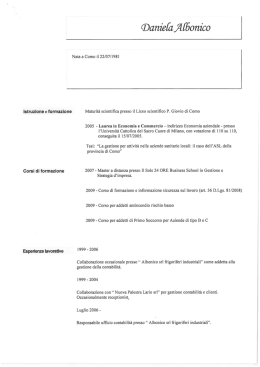 CV Albonico Daniela