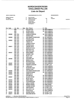 NORDICSKIERCROSS CHALLENGE PILLON