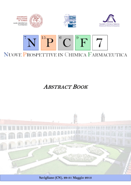 abstract book - NPCF7 | 7° Meeting "Nuove Prospettive in Chimica