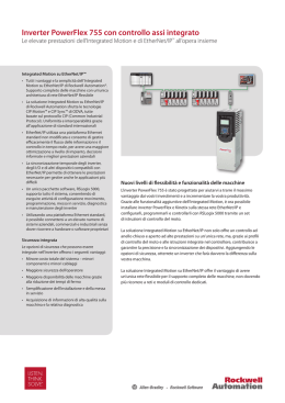 Inverter PowerFlex 755 con controllo assi integrato