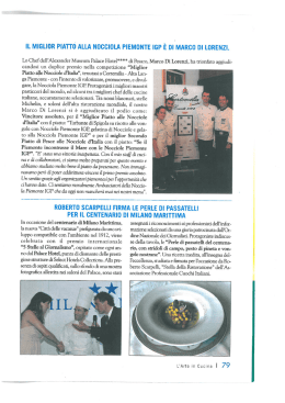 il miglior piatto alla nocciola piemonte igp e di marco di lorenzi.