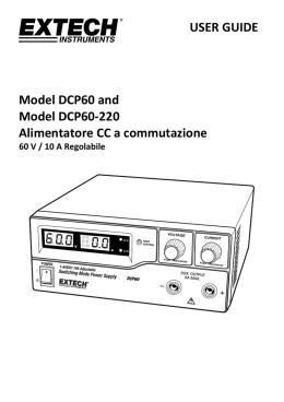 USER GUIDE Model DCP60 and Model DCP60