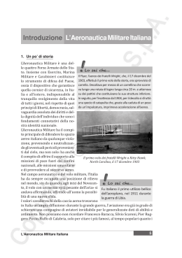 Introduzione L`Aeronautica Militare Italiana