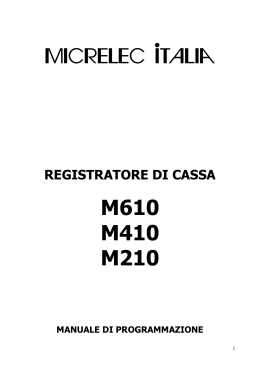 Manuale utente M210, M410, M610