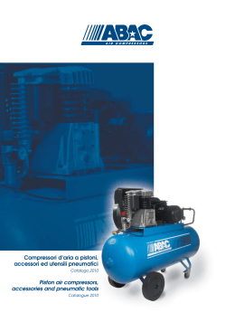 Catalogo compressori a pistone silenziati Abac