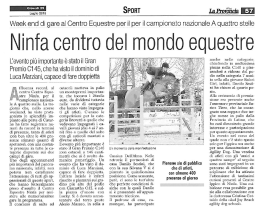Ninfa centro del mondo ecuestre