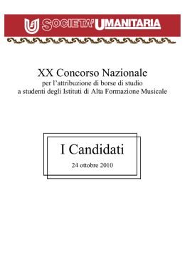 semifinalisti 24 ottobre