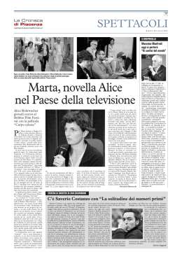 Marta, novella Alice nel Paese della televisione
