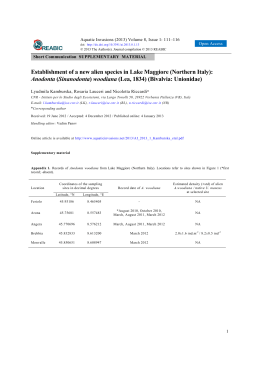 Establishment of a new alien species in Lake