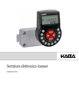 Serratura elettronica Axessor