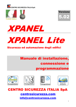 Xpanel - Manuale