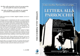 Lettera alla parrocchia