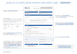 Mandato SEPA Esercenti