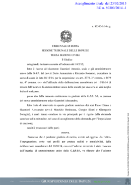 scarica la sentenza - Giurisprudenza delle imprese