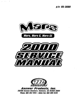 Mars Service Manual
