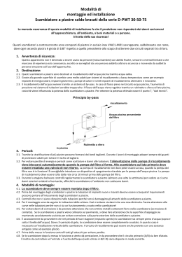 Istruzioni di installazione ed esercizio