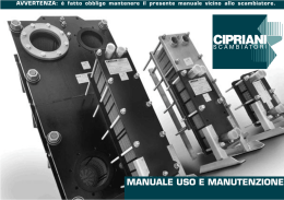 Manuale uso e manutenzione