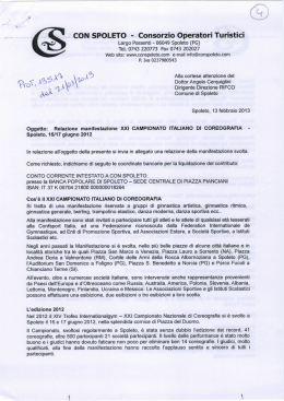 Page 1 @ CON SPOLETO - Consorzio Operatori Turistici ` Largo
