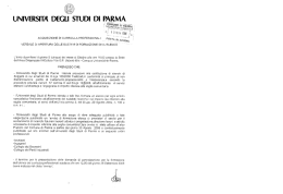 UNIVERSIT&Agrave; DEGLI STUDI DI i?ABM - Universit&agrave; degli Studi di Parma
