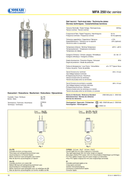 Lighting Capacitors_MFA 250 Vac