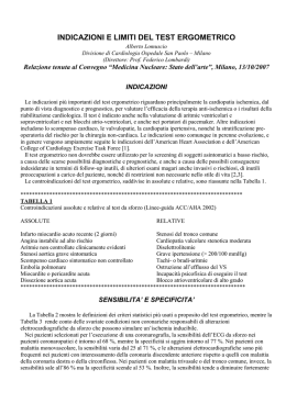 Test da sforzo e scintigrafia miocardica Le