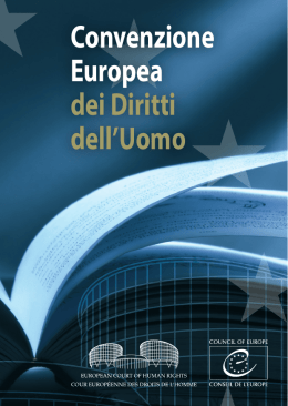 Convenzione europea dei diritti dell`uomo