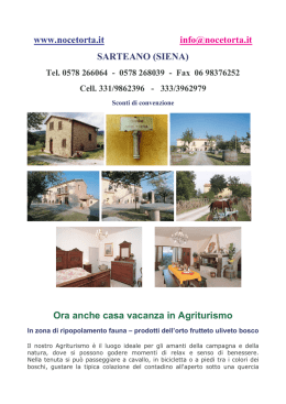 Casa vacanza in agriturismo AZIENDA AGRICOLA in