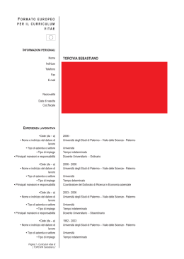 CV - Amministrazione Trasparente CEFPAS