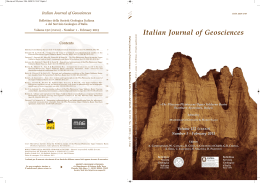 Italian Journal of Geosciences