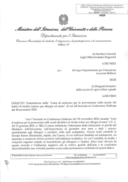 MIUR - Ministero dei! `1rrrlzio:re del] Universit&agrave; e della Ricerca