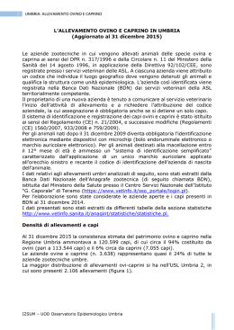 l`allevamento ovino e caprino in umbria