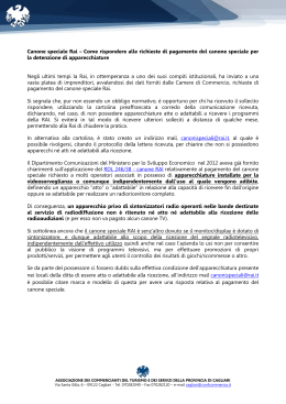 scheda informativa - Cagliari Confcommercio