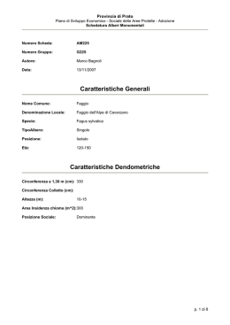 Numero Scheda: - Provincia di Prato