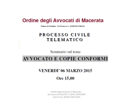 Seminario "Copie autentiche digitali"