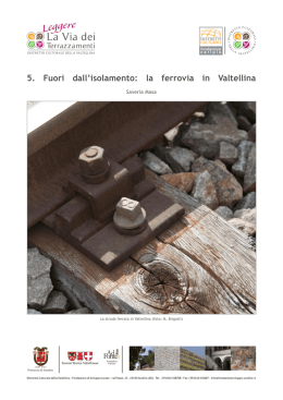 La ferrovia in Valtellina