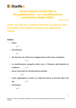 Osservatorio Classificazione Energetica in Italia
