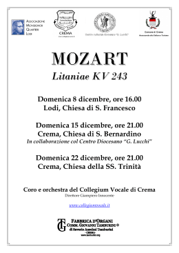 MOZART - Provincia di Cremona