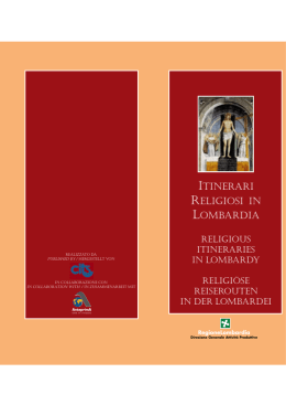Itinerari RELIGIOSI IN LOMBARDIA