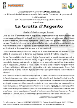 Scarica l`informativa - Associazione Turistica Pro Acquasanta Terme